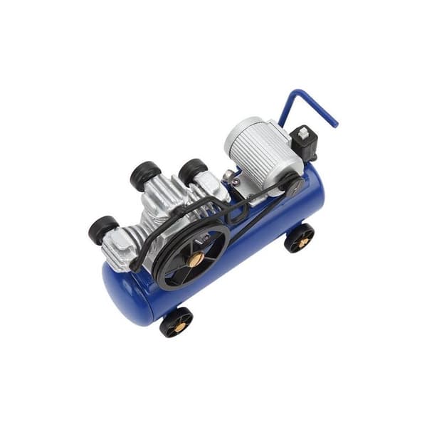 Mini dekorativ luftkompressor til 1/10 SCX10 RC Crawler Bil - Simulations tilbehør Blå