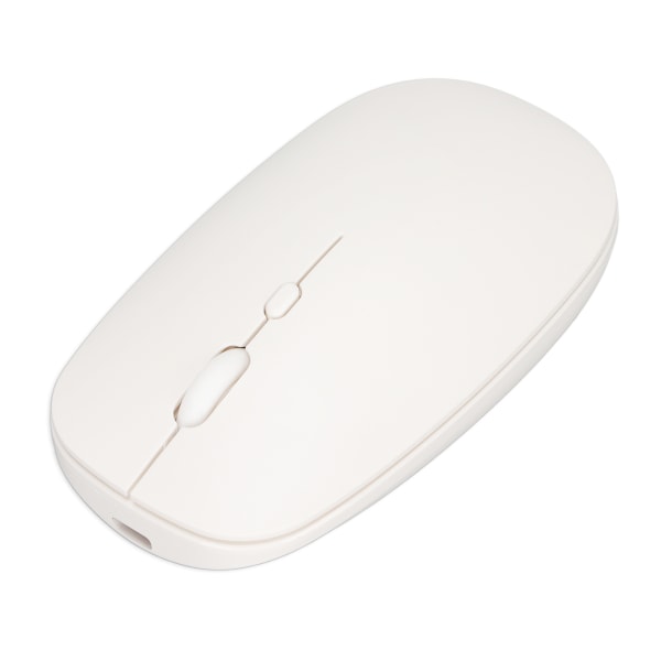 Trådløs mus 2.4G Dual Mode Ultratynd Silent 3 Speed ​​Justerbar DPI trådløs mus til bærbar computer Tablet Hvid