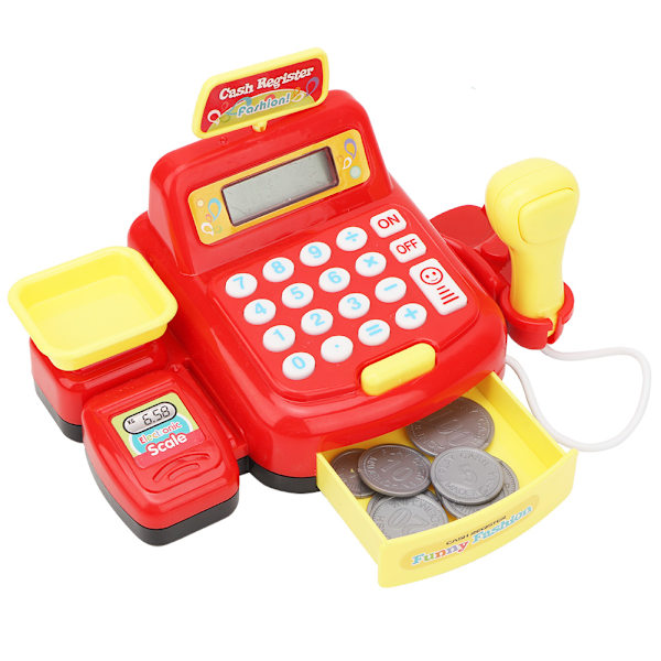 Simulert supermarked elektronisk kassaapparat Lekeleker Lat som rolle for barn Gave