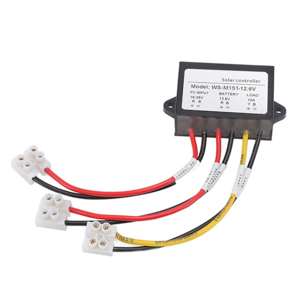 MPPT Solar Controller 150W 10A Fotosensitiv Nattbelastning Solar Panel Controller for Street Lamp 12,6V