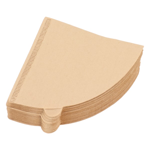 100 stk. engangs kaffefiltre i original farve, kegleformet kaffesil til hjemmet, 2-4 kopper
