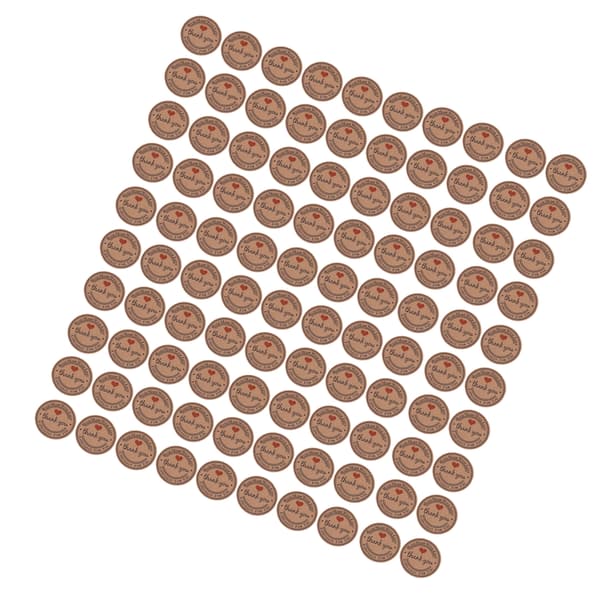 100 stk. Brune Håndlagde Hengelapper Bryllupsgave Dessertmerker Smykker Prislapp #2