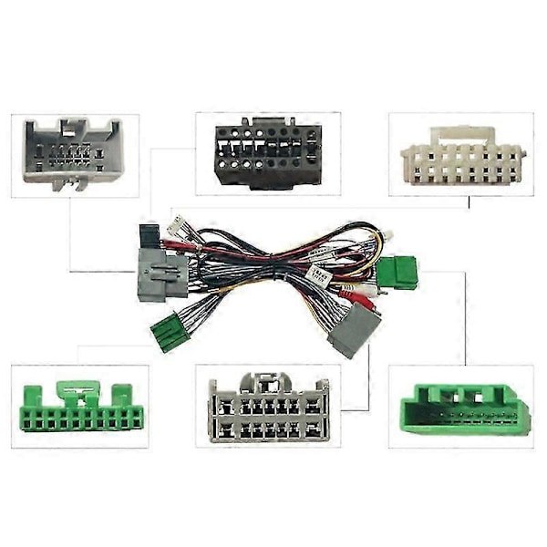 Auton 16PIN Android Audio Virtajohto Radioliitin Canbus-boksilla, autotarvikkeet yhteensopiva XC90 2008-2013 kanssa