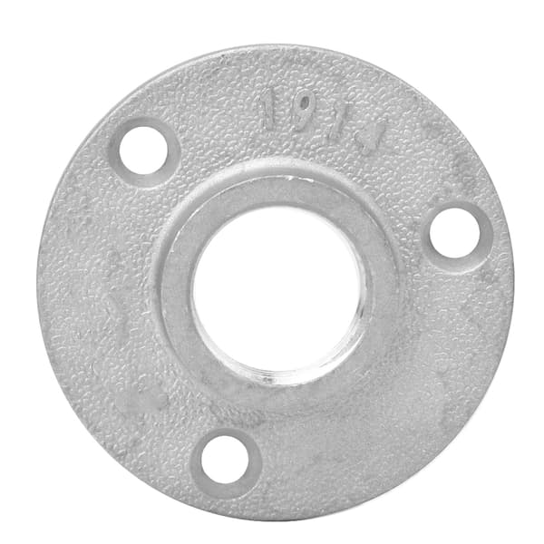 10 STK DN20 3-Hulls Flensbase Rørfittings Aluminiumslegering Gjenget Hyllefestebase