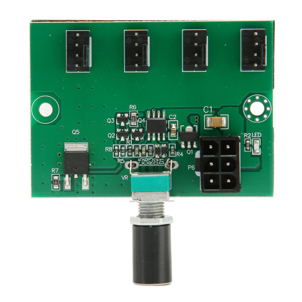 Rungon tuulettimen nopeudensäädin napa DC 12V PWM 4-kanavainen tuuletinsovitin 4pin 3pin 2pin PC-tuulettimelle