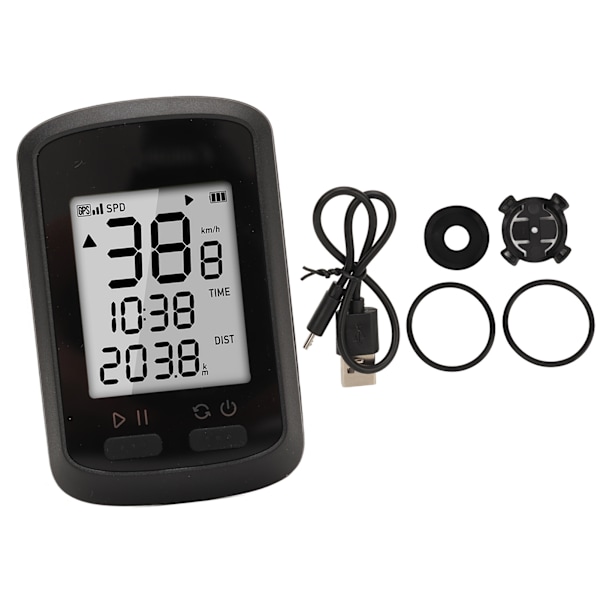 GPS cykelcomputer trådløs cykelcomputer cykel speedometer kilometertæller til mountainbike