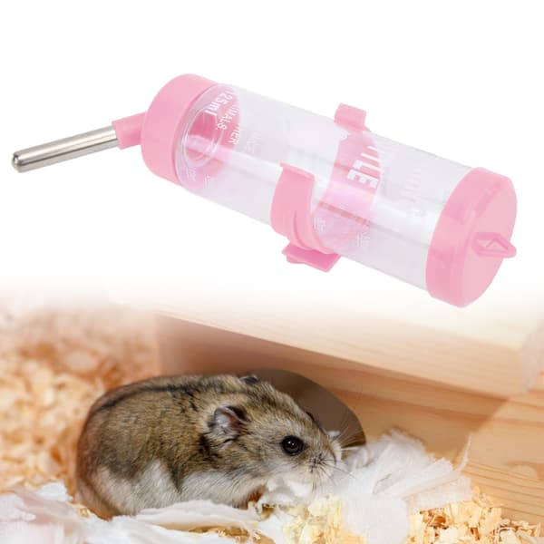 Automatisk dryppfri drikkefontene for hamster 125ML rosa