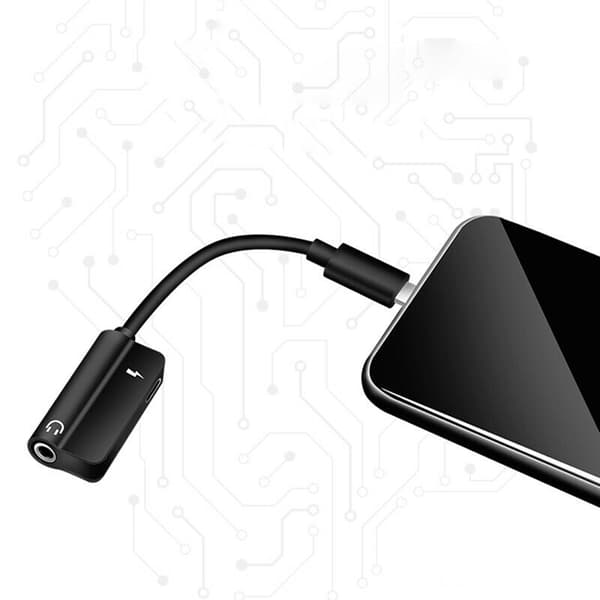 Til IOS-interface til 3,5 mm hovedtelefonstik AUX-splitteradapter til iPhone