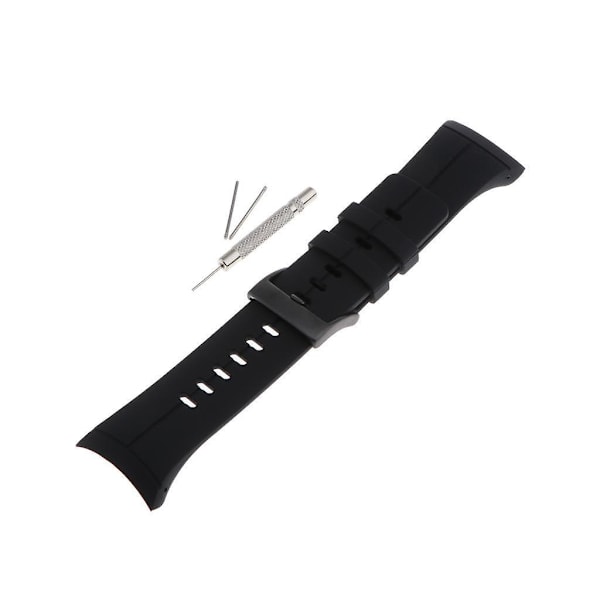 Pehmeä silikoninen ranneke, korvaava hihna Suunto Spartan Ultra Black -kelloon