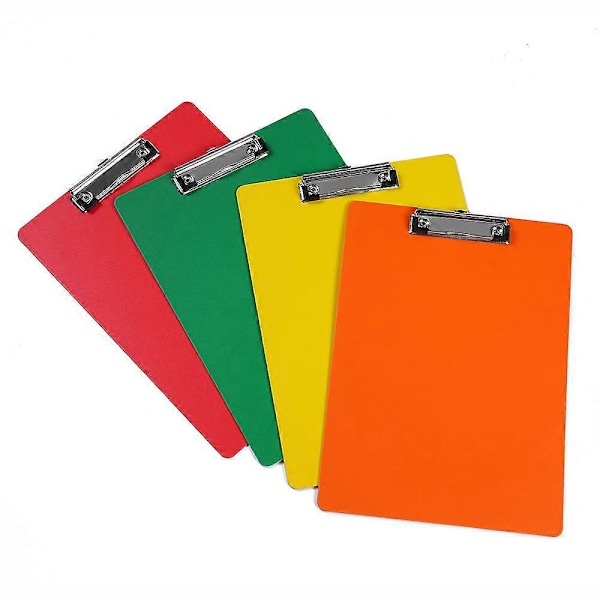 1 stk. gul A4 filmet pap clipboard