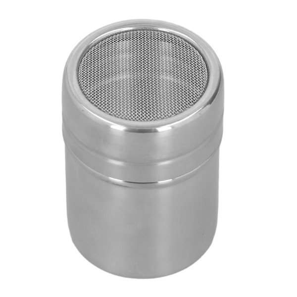Kaffe Pulver Sie Shaker Rustfrit Stål Kakao Shaker Fugtsikker Pulver Sigte Cylinder Med Låg