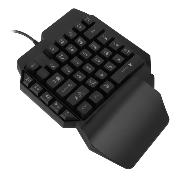 Enhands tangentbord för PUBG Dator Mekaniskt speltillbehör med iögonfallande belysning