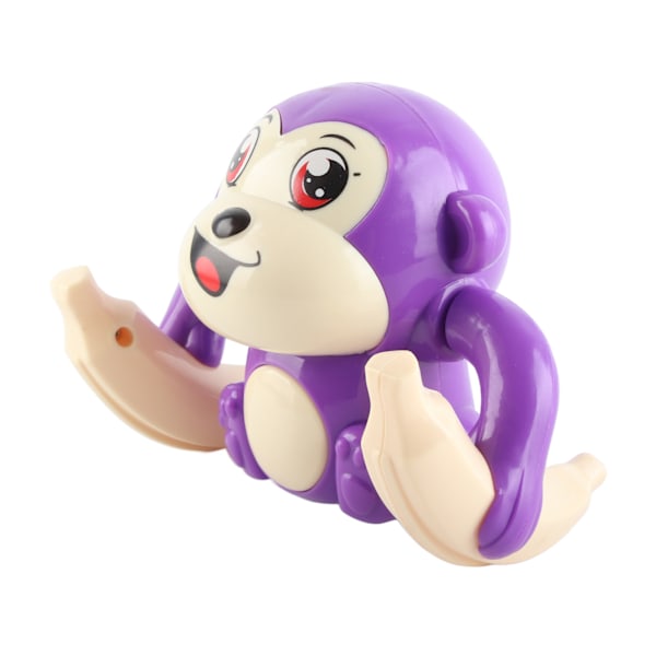 Elektrisk Flip og Head Monkey Toys Sensorisk Utviklings Tumbling Crawling Monkey Baby Toy med Lys og Musikk Lilla