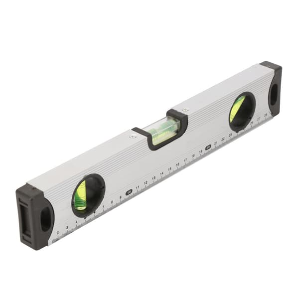 Magnetisk vattenpasslinjal i aluminiumlegering (30 cm)