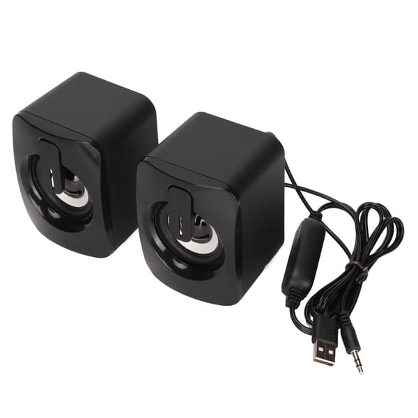 A2 Mini Computerhøjttaler Stereo Klar Bas Mindre Forvrængning USB-drevet Kablet Lille Højttaler til Stationær PC Bærbar Computer
