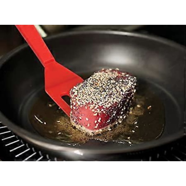 2 st Bakning Mini Brownie Serveringsspatel, 20 cm x 3,8 cm, Värmebeständig Flexibel Nonstick Silikon, Röd