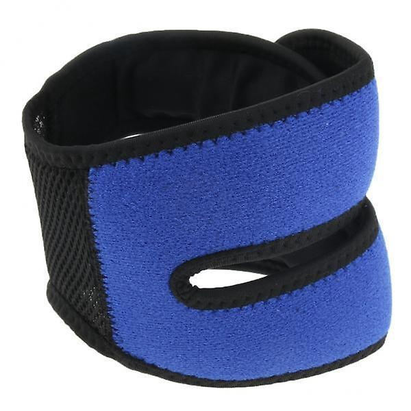 2 x Sport Patella Tryckbälte Knäskydd Ärm Band Patella Skydd Blå