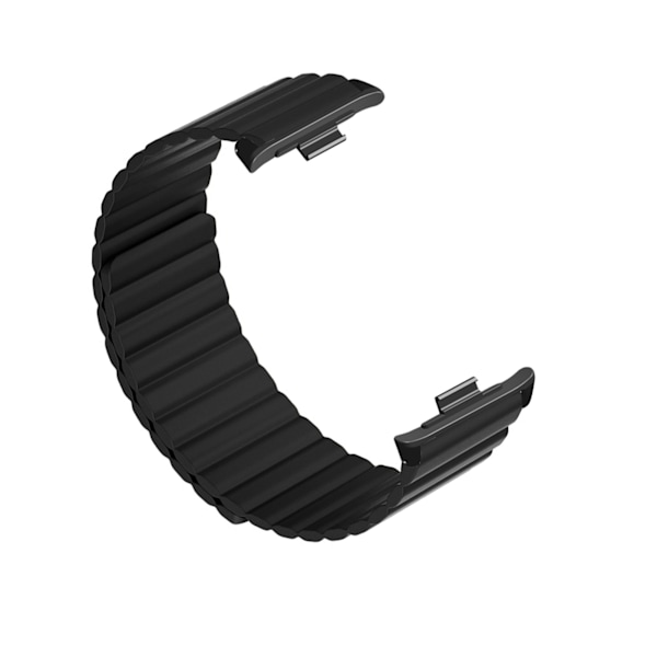 2 stk. Magnet Udskiftning Urremme Silikone Magnetisk Lukning Urrem Til Mi Band 8 Pro Sort