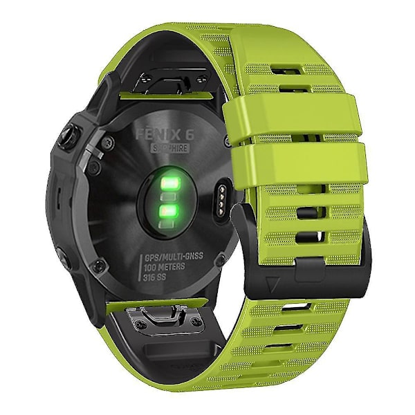 Garmin Tactix Delta/Enduro Silikonersättningsarmband Grön Svart