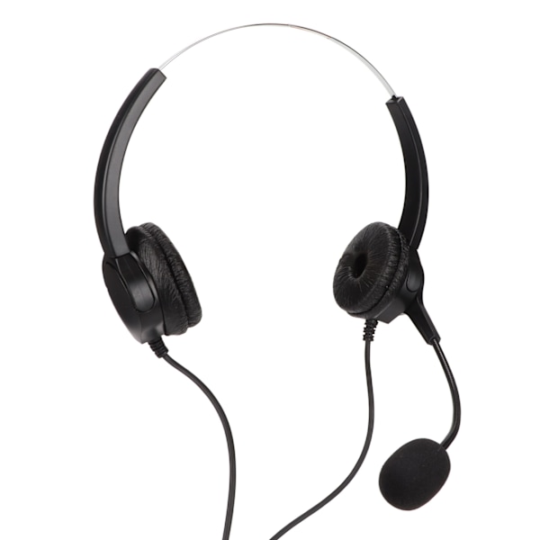 Call Center Headset 3,5 mm plugg kablet datamaskin hodetelefon med støydempende mikrofon for telefon bærbar PC nettbrett