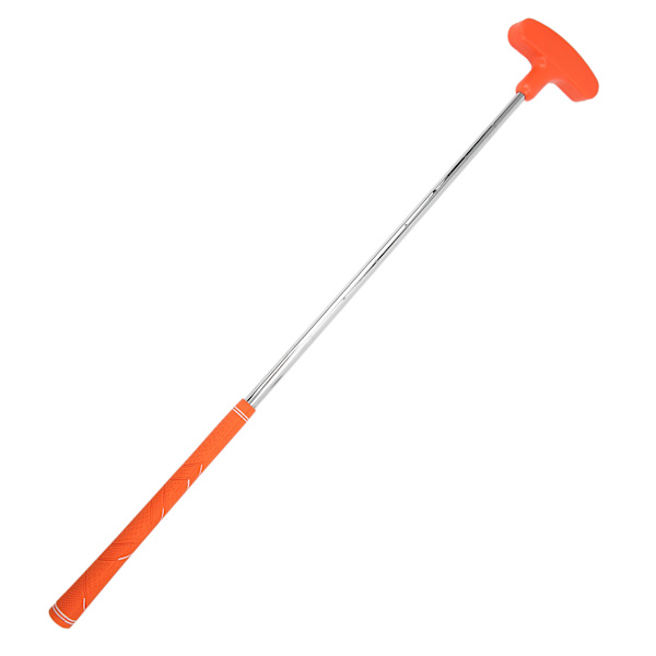 27 tuuman minikaksipuolinen golfputteri sisäharjoitteluun, pehmeä kumipääputteri lapsille, oranssi