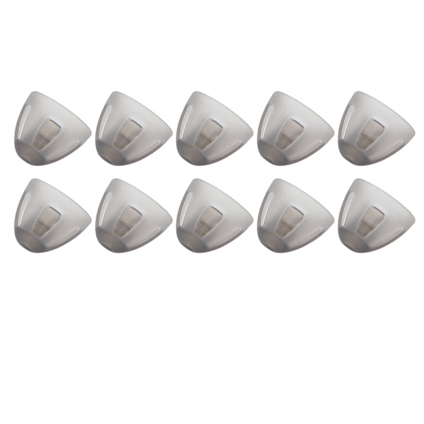 10 st Hörapparater Dome Soft Open Domes Black Layer Replacements Öronsnäcka för äldre Hörselskada PeopleMedium 8mm/0.31in