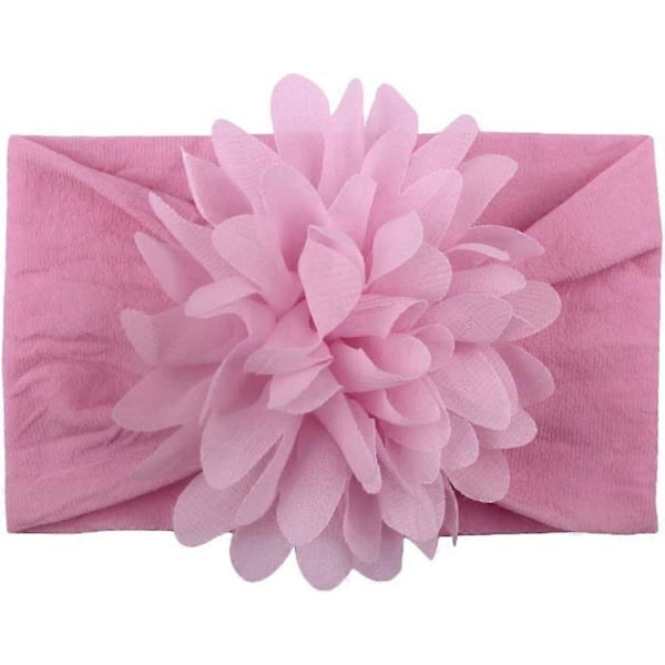 10 kappaleen pakkaus vauvan tyttöjen panta Nylon kukkapanta Joustava bandana hiustarvikkeet vastasyntyneille ja taaperoille