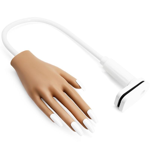 Akrylnaglar Övningshand med Uppgraderade Spetsar Flexibel Rörlig Design för Perfekt Nagelkonstträning