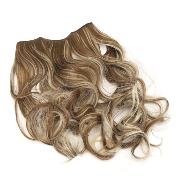 Paryk forlængelsesstykke Kvinder Langt krøllet Gradvis skift farve Stort bølget hår parykstykke M6PH613 M01 18INCH