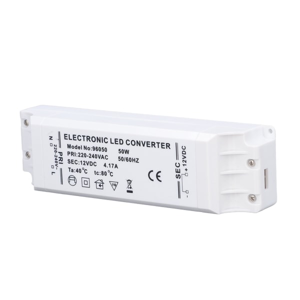 LED-driver 50W 12V 4,17A Strømtransformator LED Konstantstrømdrift Strømforsyning AC 220V