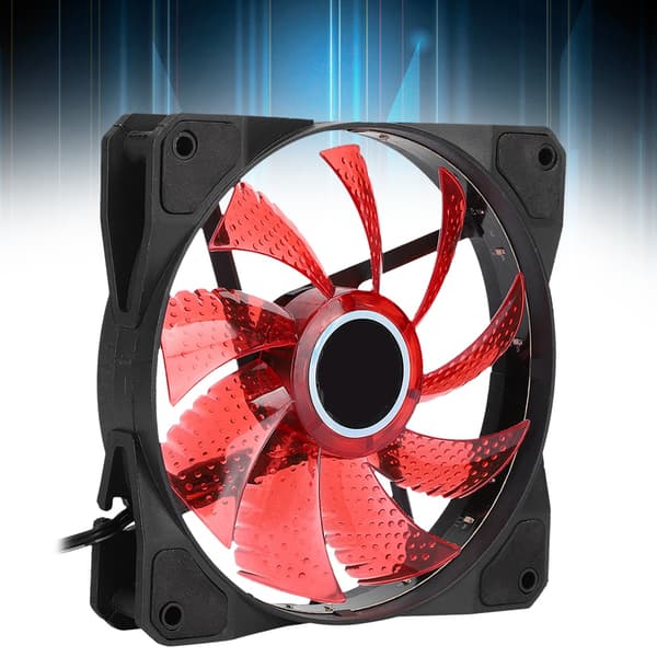 CPU-køleradiator Ultra-Silence 4 messingvarmerørblæser 1366 til 775AMD1155 stationær computer (3-benet) (rød)
