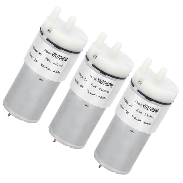 3 st Micro Vattenpump Mini Dränkbar Motor Akvarium Lufttillbehör DC6V VN2706PM