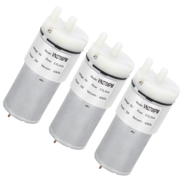 3 stk mikro vandpumpe mini dykmotor akvarium lufttilbehør DC6V VN2706PM