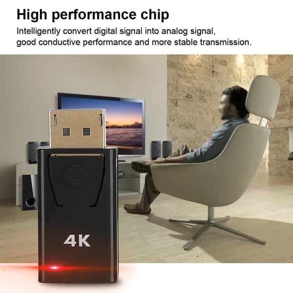 4K 920x1080P Display Port DP til HDMI-adapterkonverter for Win XP/7/8/10/Vista/Mac