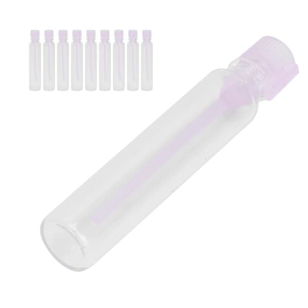 10 st mini parfymsniffande sprayflaskor dimspruta tomma Stay Tube-flaskor 2ml Rosa
