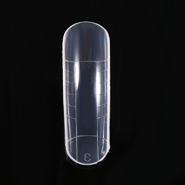120 st Dual System Form Extension Falska Nagelspetsar Nagelkonst Spetsar UV Gel DIY 12 Storlekar med Linjer