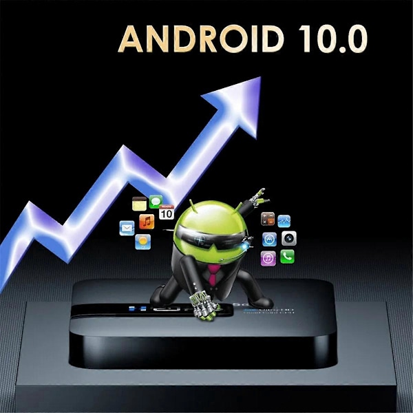 H20PRO Smart Android TV Box Android 10 2GB 16GB 6K TV Box - EU Stik