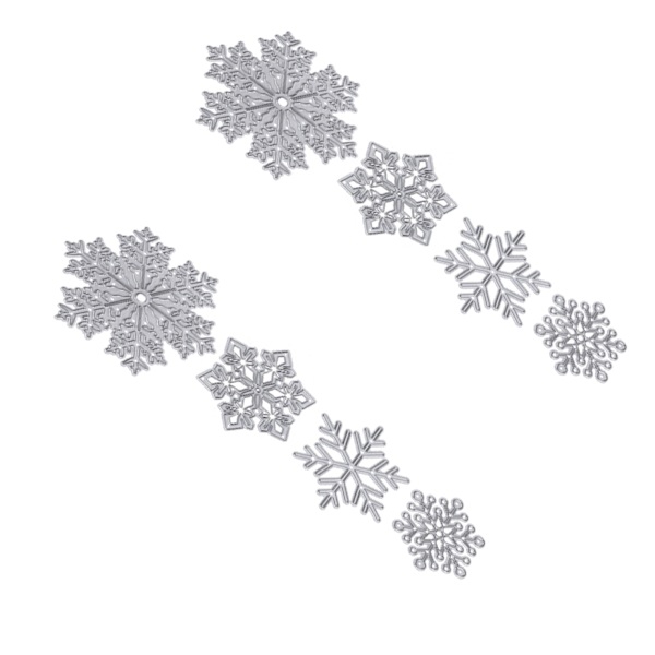 2 Set Metallskärningsform Stencil DIY Prägling Kolstål Papperskärmningskortmall
