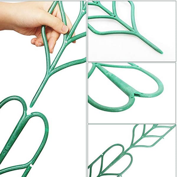 Have espalier klatreplanter støtte DIY plastik espalier til potteplanter