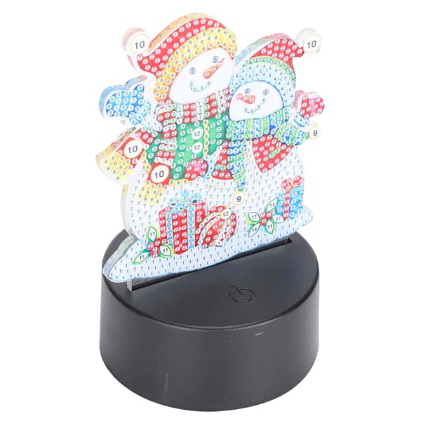 LED Diamantmaling Nattlys Smart Touch 3D USB Jule DIY Hjemmepynt