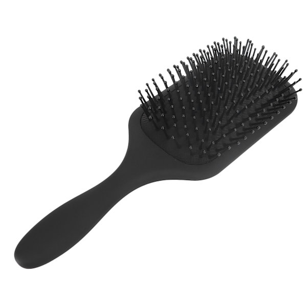 Hårbørste Detangling Styling Massasje Hodebunn Luftpute Kam for krøllete rett hår Svart