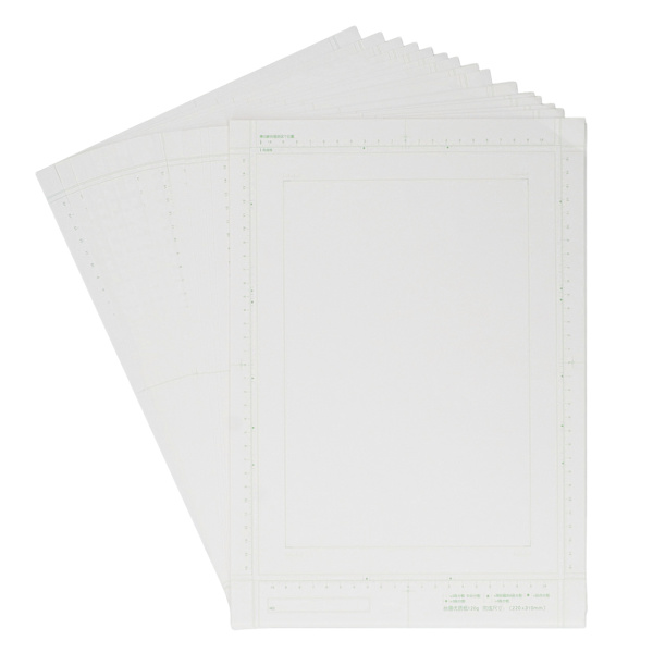 30 ark B4 Manga papper 120g Gulnande glänsande användning Bärbar serietidning papper med skala för ritning