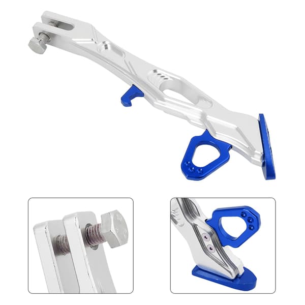 Motorcykel Aluminiumlegering Sidostöd Stativ Ram Parkeringsfötter Stöd B05026 (Blå)