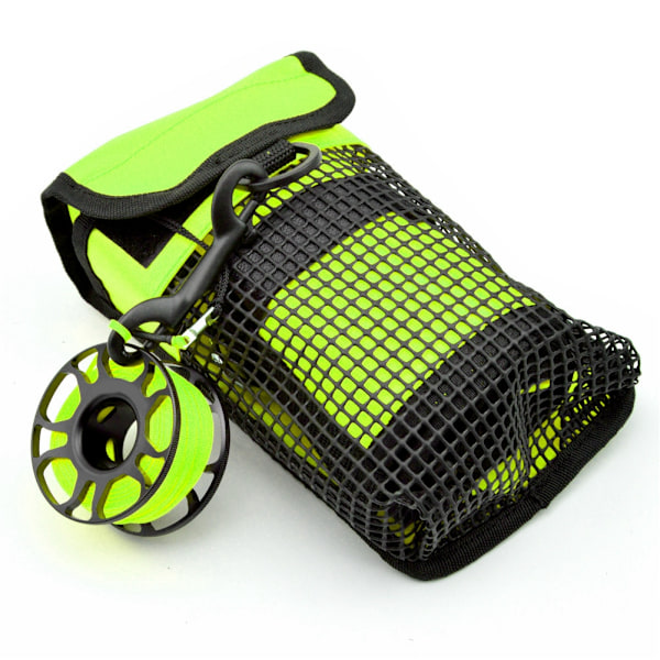 BG-984 Scuba Diving Gear Bag Bærbar Letvægts Mesh Undervands Opbevaring Bære TaskeFluorescerende grøn