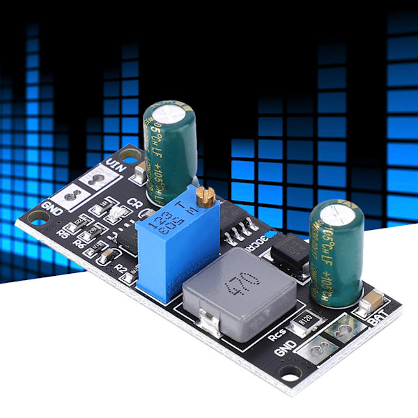 1A 12V MPPT Solcellepanelkontroller Li Ion LiFePO4 Litiumbatteriladermodul