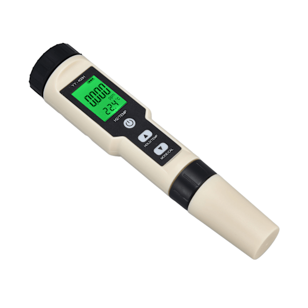 Hydrogen Test Pen Høj følsomhed Baggrundsbelyst LCD Design Digital Hydrogen Meter til Akvarier Havearbejde Laboratorier