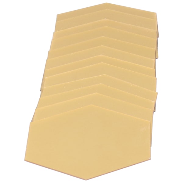 Akryl Hexagonal Spejl Indstilling Væg Selvhæftende Mærkater Dekoration til Hjem Værelse 18,4 cm/7,2 tommer Guld