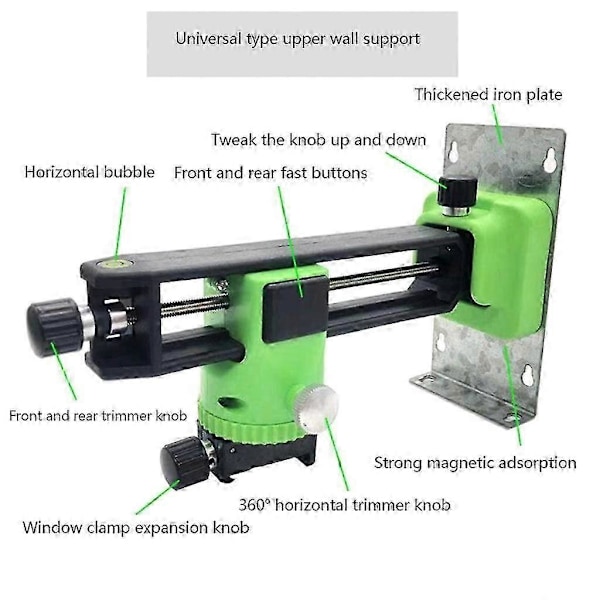 Linjelaser Positioneringsbase Laservaterpas Adapter Laservaterpas Beslag Justerbar