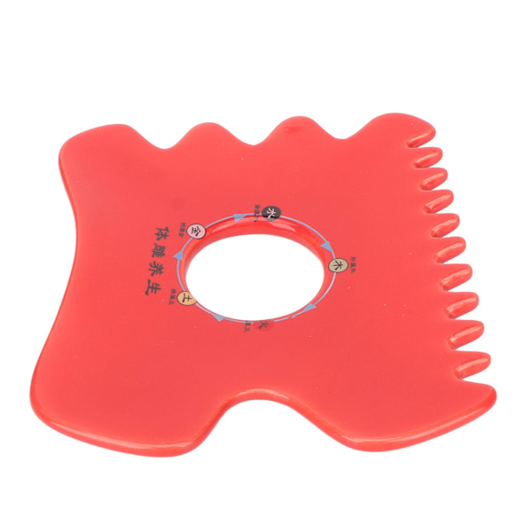 Skin Gua Sha Board Förbättra cirkulationen Olika kanter Keramisk skrapbräda för benrygg