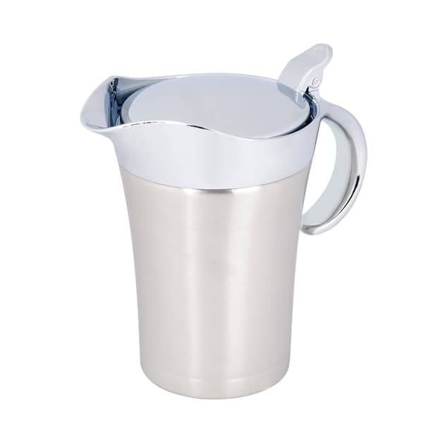 304 rustfrit stål termisk isoleret dobbeltvægget sovsbåd kande serveringskande (L, 750 ml)